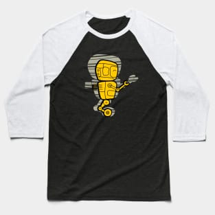 delivery robot in yellow and black Baseball T-Shirt